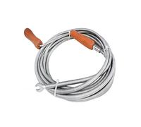 Flexible Sink Pipe Cleaning Spiral Cleaner Tool Sewage Spring 9mmx2m Rotating Wooden Handle