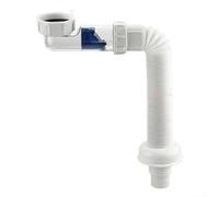 Flexible Sink Waste Water Pipe Extendible ABS Siphon Drain Hose with Odour Prevention and 360° Rotation Fits 40-50mm Plumbing Systems for Kitchen Bathroom Basin and Toilet Drainage