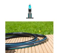 Flexible Six Layer Garden Black Hose Hosepipe 25-60m Length 1/2"-1" Diameter