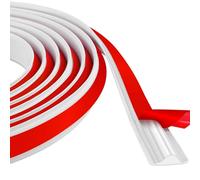 Flexible Skirting Board Self Adhesive 3M, Peel and Stick Wall Base Trim, Waterproof Skirting Trim for Walls, Floors, Corners, Door Frames & Home Decoration,White