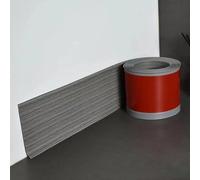 Flexible Skirting Board Trim Vinyl Self Adhesive Skirting Board 10cm x 5m Baseboard Peel and Stick Baseboard Molding Caulk and Trims for Floor Wall Kitchen and Bathroom