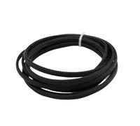 Flexible Sleeve Braided Sleeving Tube Data Line Cable Sheath, Wire Sleeving Mesh Cord Protector 1 to 5meters 1 Piece(Black,20MM*5M)