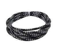 Flexible Sleeve Braided Sleeving Tube Data Line Cable Sheath, Wire Sleeving Mesh Cord Protector 1 to 5meters 1 Piece(Black Silver,20MM*5M)