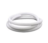 Flexible Sleeve White PET Braided Expandable Sleeving, Self Closed Mesh Cable Management Wire Loom Tubing 1 Piece(3MM*30METERS)