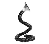 Flexible Smoke Exhaust Hose, Fume Extraction Duct White Black ID 100-200mm Length 1-2M Laboratory Auto Repair Workshop(Bk(l 1.5m/4.9ft),Id 100MM/3 8/9 in)