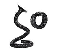 Flexible Smoke Exhaust Hose, Fume Extractor Arm with Adjustable Hose for Welding Lab, Black/Milk, 50mm/75mm 80-200cm(Black,75mm-200cm)