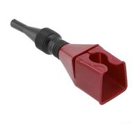 Flexible Snap Funnel for Automotive Oil Drainage - Multi-Purpose Foldable ABS Funnel Tool with Wide Neck & Spout, Heat-Resistant (-30°F to(Red)