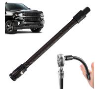 Flexible Socket Extension Bar, Extender Adapter Tool, 12 Inches Bendable Sleeve with Easy Grip, Steel Construction with Stable Design, Tight Space Automotive Accessory for Electric Drill Wrench