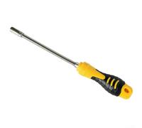 Flexible Socket Screwdriver with Hexagonal 7mm Sleeve and Bendable Steel Shaft, Designed for Precise Fastening in Tight or Awkward Spots