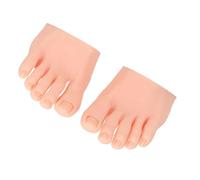 Flexible Soft Silicone Prosthetic Manicure Tool Practice Fake Foot Model With Half Foot Design For Nails Art Training Manicure Tools