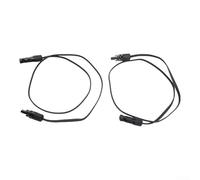 Flexible Solar Cable Extension Pair with Pre-Attached Connectors and Stable Locking System, Suitable for Various Solar Power Generation Setups (100CM)
