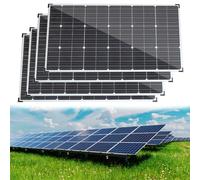 Flexible Solar Panel,18v Semi-Flexible Solar Panel Monocrystalline Silicon Pv Module Off-Grid Charger For Boats, Caravans, Cabins, Vans, Cars(Fourpieces)