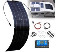 Flexible Solar Panel 200W 400W 800W Monocrystalline Bendable Semi-Flexible Mono Solar Panels Charger Off-Grid for RV Boat Cabin Van Car Uneven Surfaces(200W)