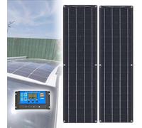 Flexible Solar Panel 200W 400W 800W Monocrystalline Semi-Flexible Solar Panel for RV,Boats,Roofs,Sailing,Balcony,Off-Grid Solar Panel Kit(400W)