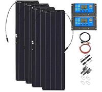 Flexible Solar Panel 400W 600W 800W 1200W Semi-Flexible Bendable Monocrystalline Off-Grid for RV Boat Cabin Van Car and Caravan RV Boat Camper(800W)