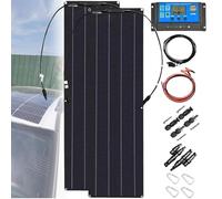 Flexible Solar Panel 400W 600W 800W 1200W Watts Monocrystalline Solar Modules Charger Off-Grid Power Charging for 12V System Boat RV Cabin Van Car Uneven Surfaces(400W)