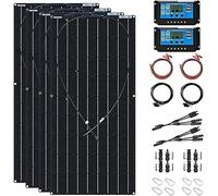 Flexible Solar Panel 600W 1200W 18V Monocrystalline ETFE Photovoltaic Module Off-Grid for RV, Caravan, Boat, Rooftop, Camping, Uneven Surface