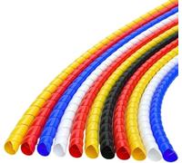 Flexible Spiral Cable Wrap for, Cable Sleeve Spiral Winding Wrap Organizer Tube Multicolor 8-14mm x 1 Meter(14mm Yellow)