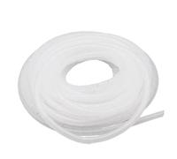 Flexible Spiral Tube Wrap, 1 Meter Cable Management Winding Sleeve 3mm 4mm 5mm 6mm 8mm Computer Hose Pipe Protector Sheath Casings(White,3mm)