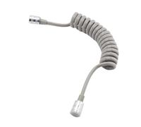 Flexible Spring Shower Nozzle Hose, Plastic Water Pipe, Toilet, Sitting Tub Nozzle, Telephone Line Hose, Bathroom Accessories(2m Grey)
