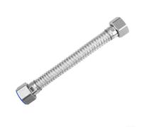 Flexible Stainless Steel 304 Corrugated Pipe for Connecting Water Heaters Boilers Faucets and Toilets 10-80cm with G3/4 Threaded Fittings (10cm)