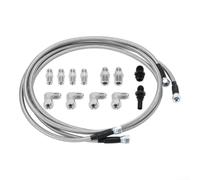 Flexible stainless steel 6AN transmission cooler hose lines kit for 4L60E 4L80E and other transmission types such as TH350 TH400 700R4 TR6060 AOD 4R100 4R70W C5