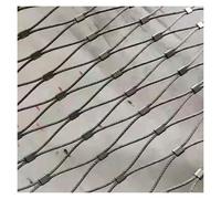 Flexible Stainless Steel Rope Mesh 10cm2mm Garden Netting Railing Safety Net for DIY Projects Durable 0.8x25m Wire Mesh Solution for Home & Outdoor Decor