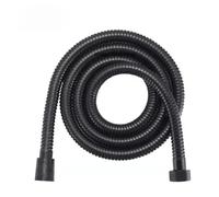 Flexible Stainless Steel Shower Hose - 1.5m/2m Durable Bath Accessories for Bathroom Shower & Kitchen Faucet Pull Out Sprayer(Black,1.5m)