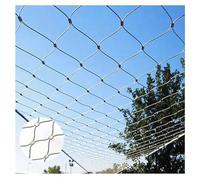 Flexible Stainless Steel Wire Rope Net, Heavy-Duty Balcony Safety Mesh, Durable Protective Netting for Balustrades, 1.8m x 25m (5.9ft x 82.0ft)