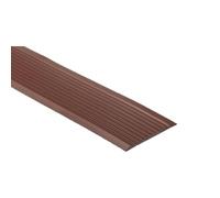 Flexible Stair Edge Protector NonSlip Step Edge Profile SelfAdhesive Trim for Indoor/Outdoor Stairs (Brown 60mm/2.4in) - Safety & Style for Your Home