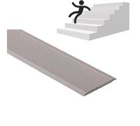 Flexible Stair Edge Protector NonSlip Step Profile SelfAdhesive Trim for Indoor/Outdoor Stairs (Gray 60mm/2.4in) Safety & Style for Your Home