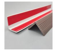 Flexible Stair Edge Protector with Anti-Slip Design & Self-Adhesive Backing Durable PVC Trim for Indoor/Outdoor Curved Stairs, Homes, Offices, Kindergarten(Brown,2.5cm)
