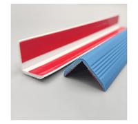 Flexible Stair Edge Protector with Anti-Slip Design & Self-Adhesive Backing Durable PVC Trim for Indoor/Outdoor Curved Stairs, Homes, Offices, Kindergarten(Blue,3.5cm)