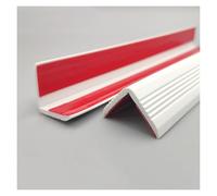 Flexible Stair Edge Protector with Anti-Slip Design & Self-Adhesive Backing Durable PVC Trim for Indoor/Outdoor Curved Stairs, Homes, Offices, Kindergarten(White,3.5cm)