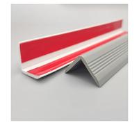 Flexible Stair Edge Protector with Anti-Slip Design & Self-Adhesive Backing Durable PVC Trim for Indoor/Outdoor Curved Stairs, Homes, Offices, Kindergarten(Grey,4cm)