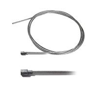 Flexible Steel Cable 2 mm x 2.5 m Pear-Head 6 x 6 mm Motocultivator Tractor Lawn Mower Motor Culture Accelerator Brake Pulling Clutch