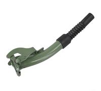 Flexible Steel Fuel Pouring Nozzle for 5L/10L/20L Jerry Cans - Leak-Proof Rubber Seal, Clip-On Design, Dark Green (200mm Height, 20mm Diameter)
