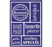Flexible Stencil , sheet 21x14,8 cm, handmade, 1pc
