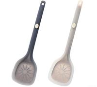 Flexible Stir-Fry Spatula 33cm for Chinese Cooking(Black)