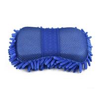 Flexible-Strap Microfiber Chenille Sponge for Effortless Reach into Tight Spaces Like Vents, Fan Blades, and Gaps (Orange)