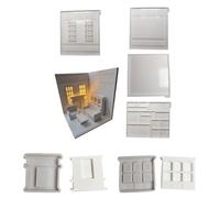 Flexible Sturdy Silicone Epoxy Resin Castes Mold Furniture Shaped Tray Dishes Molds for Craft and Home Decoration Craft Scene Mold