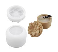 Flexible Sturdy Silicone Epoxy Resin Casting Jar Flower Shaped Plates for Craft and Home Decoration Caste