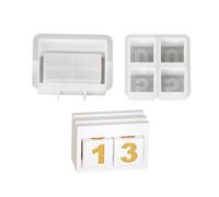 Flexible Sturdy Silicone Molds Fashion Accessory for Making Unique Countdown Shaped and Home Decorations Desktop Christmas Ornament