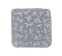 Flexible Sturdy Silicone Nails Art Mold for Elegant Rose and Butterfly Embossed Patterns Accessory for Nails Carving Template