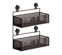 Flexible Suction Cup Shelf for Bathroom Vanity or Kitchen Countertop Enhances Vertical Storage Capacity Waterproof Shelf