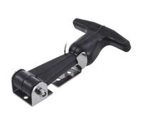 Flexible T Handle Draw Latch with Rubber Grip Stainless Steel