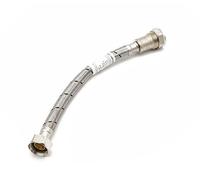 Flexible Tap Connector with isolating Valve 22mm x 3/4", 300mm Length, WRAS Approved, Quick Installation 1 Pack