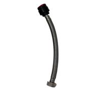 Flexible Tap Connector with Push-Fit - 15mm x ½ Flexi Hose, 300mm Length for Sink, Basin & Tap Plumbing Installation