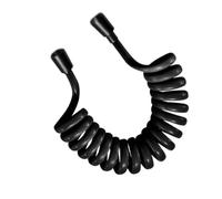 Flexible Telescopic Shower Hose, G1/2 Telescopic Bidet and Shower Spring Hose Multicolor 2M(Black)