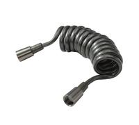 Flexible Telescopic Shower Hose, Telescopic Spring Spiral Bidet Hose G1/2 Brass Connector Grey 2m-5m(118.11in)